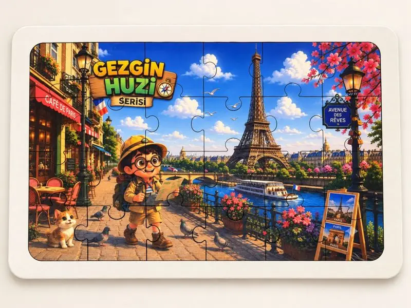 Gezgin H - Paris - 24 Parça Ahşap Puzzle