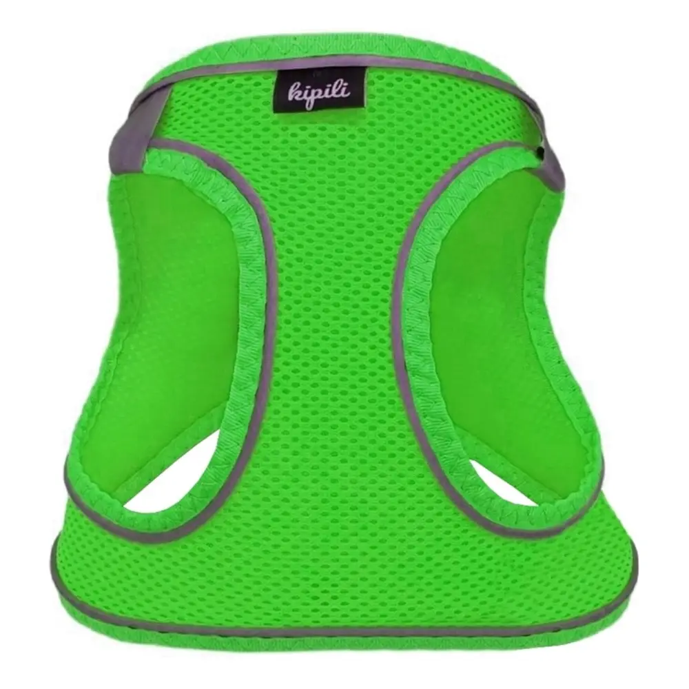 Üç Kilitli Sportif Kedi Köpek Göğüs Tasması 20-24 cm -Small Yeşil