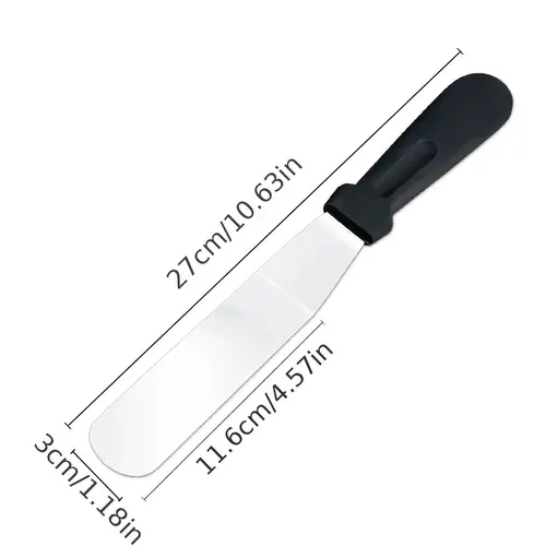 Paslanmaz Çelik L Tipi Pastacı Spatulası – a Düzeltme ve Pasta Şekillendirme Bıçağı