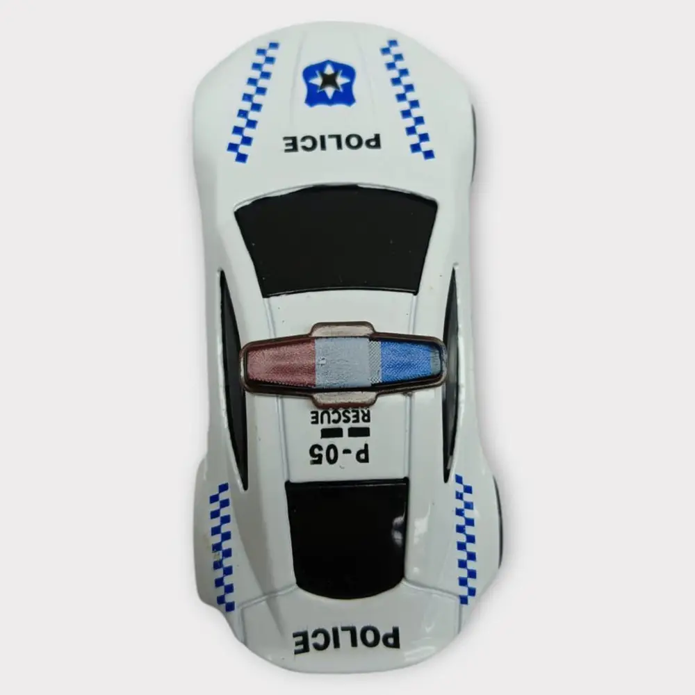 Metal Mini Polis Arabası 8 cm - Polis - 5 - 1 ADET 4