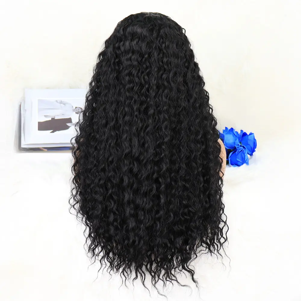 Afro Daa Siyah Orta Boy Tül Peruk 4