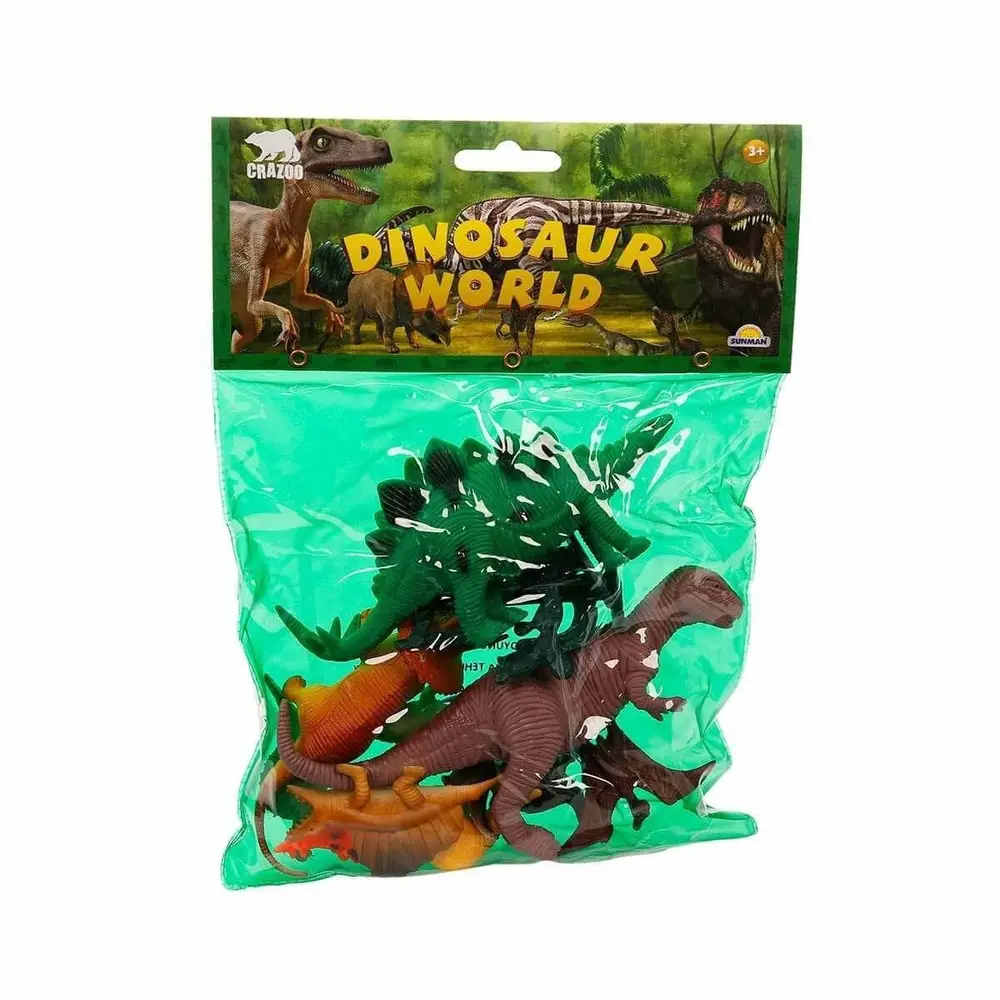 0710 Dinozorların Dünyası Poşetli Hayvan Oyun Seti Orta Boy 3