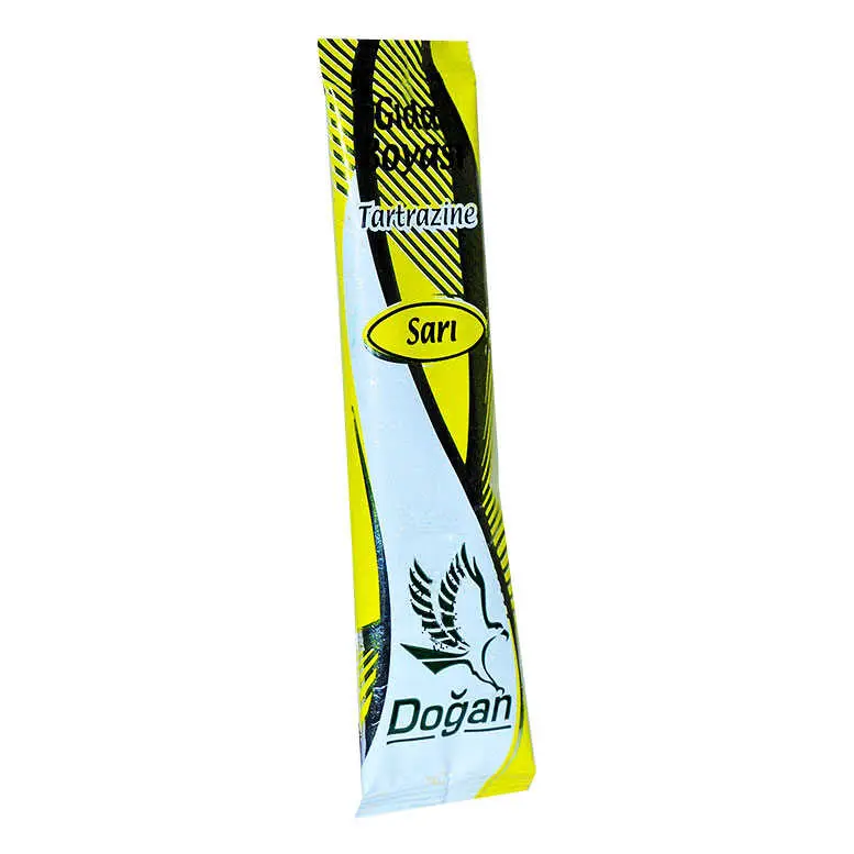 Pasta Şerbet Slime Gıda Boyası Sarı Toz 9 Gr Paket 4