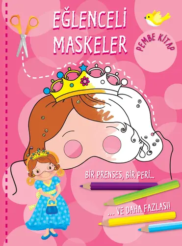 Eğlenceli Maskeler (Pembe )