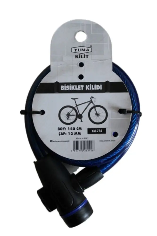 Yuma YM- 734 150cm Mi Bisiklet Kilidi 2
