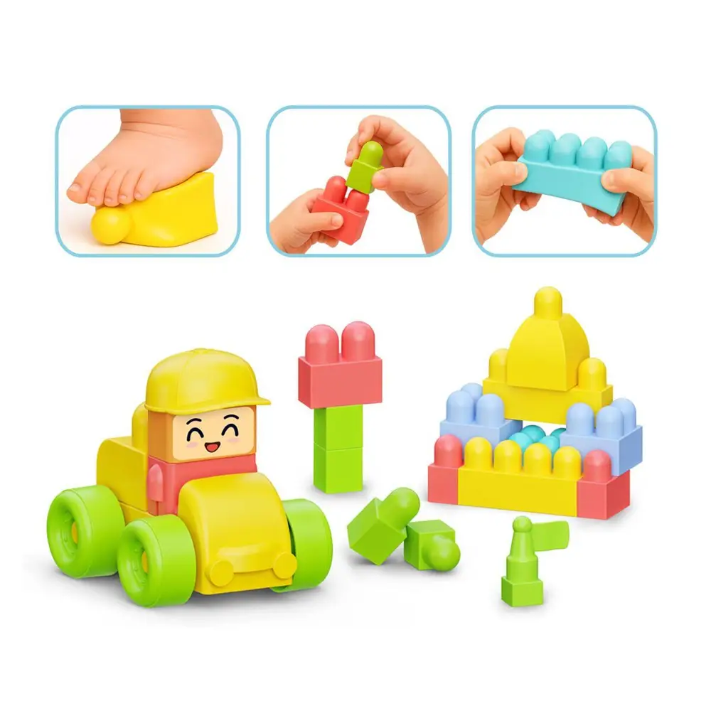 04128 YUMUŞAK BLOKİ BLOKLARI ARABA SET 24 PARÇA 2
