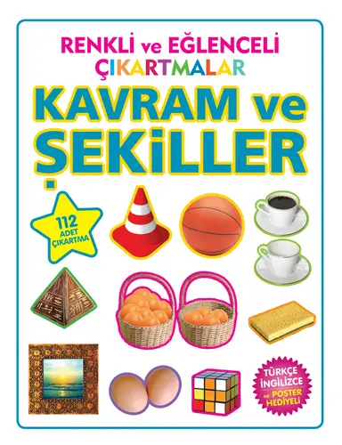Renkli ve Eğlenceli Çıkartmalar Kram ve Şekiller