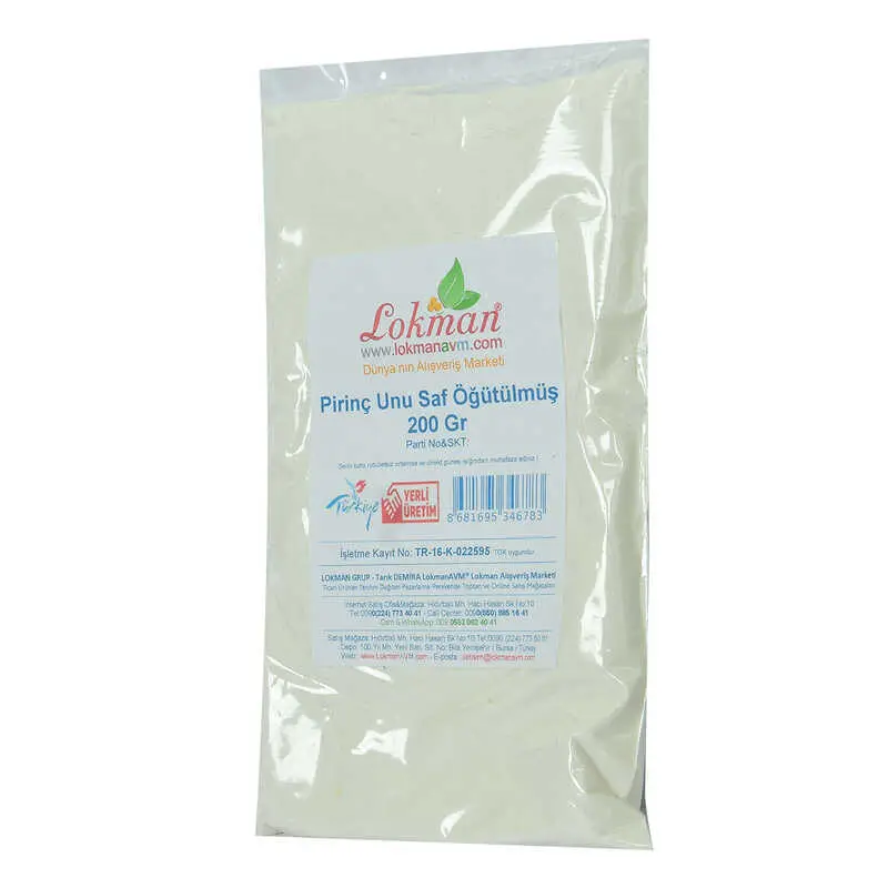 Pirinç Unu Saf Öğütülmüş 200 Gr Paket 4