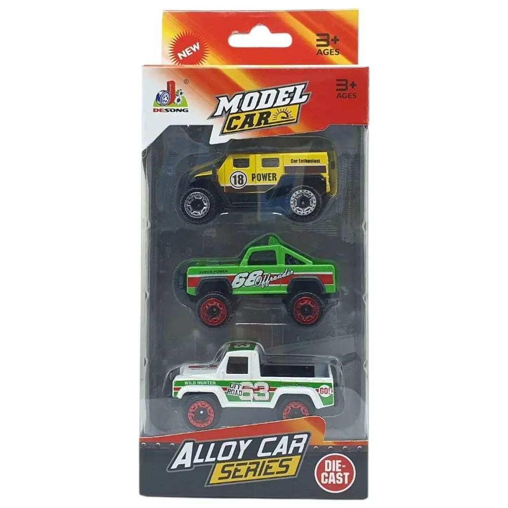 3'lü Araba Off-Road Seti - Die Cast - DS045 - 1 ADET 5