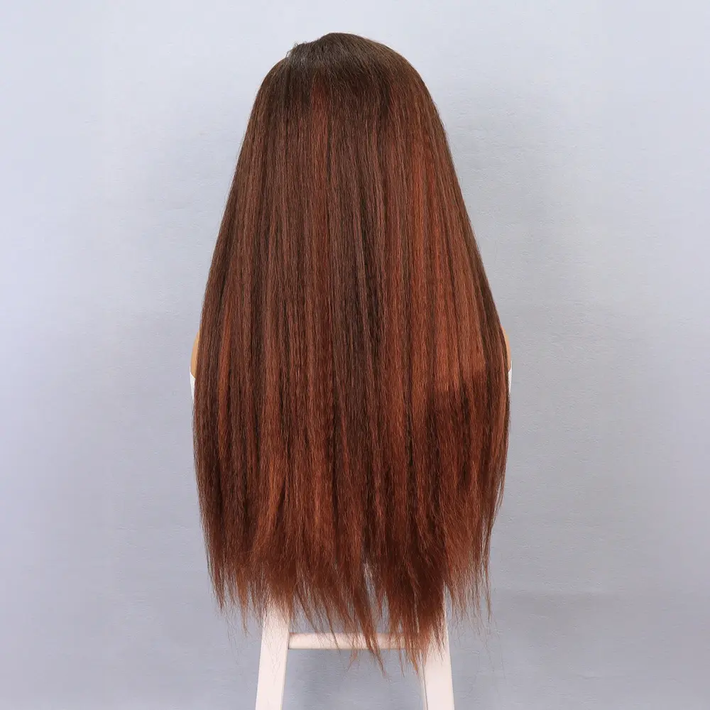 Kızıl Kahve Yaki Afro Peruk 5