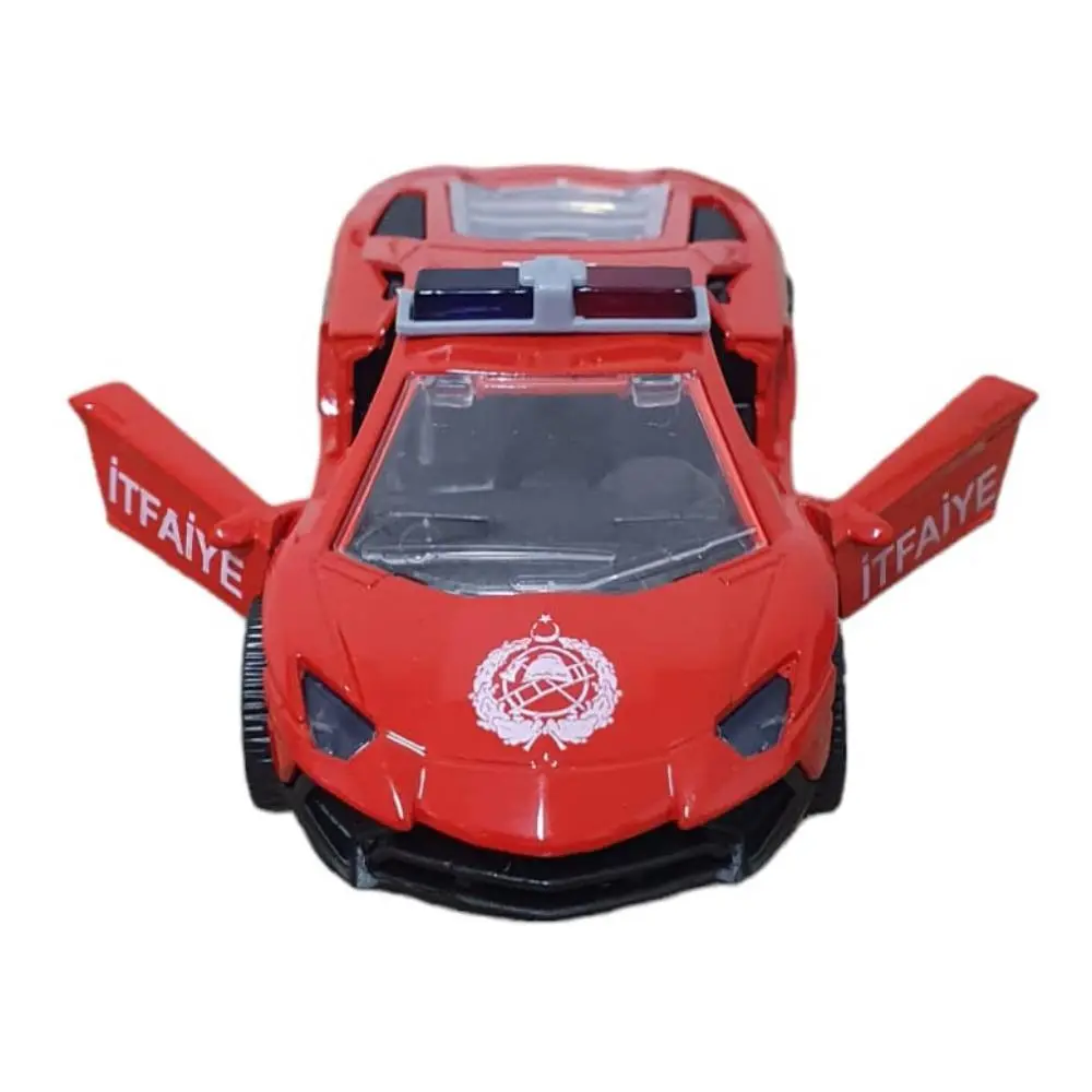 Çek Bırak Metal Araba Lamborgini - ILK003 - İtfaiye - 1 ADET 3