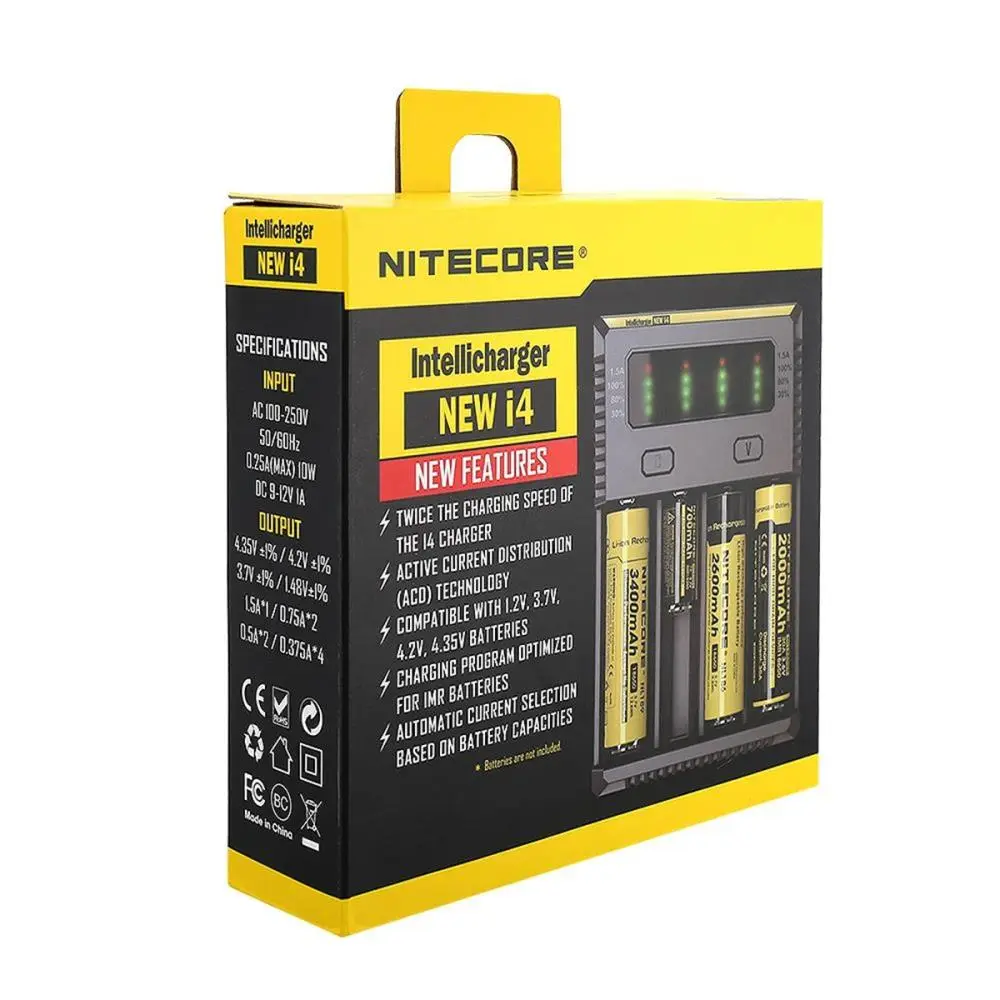 Nitecore New İ4 İntelli Charger Li-ion / NI-CD / NI-MH Pil Şarj 2