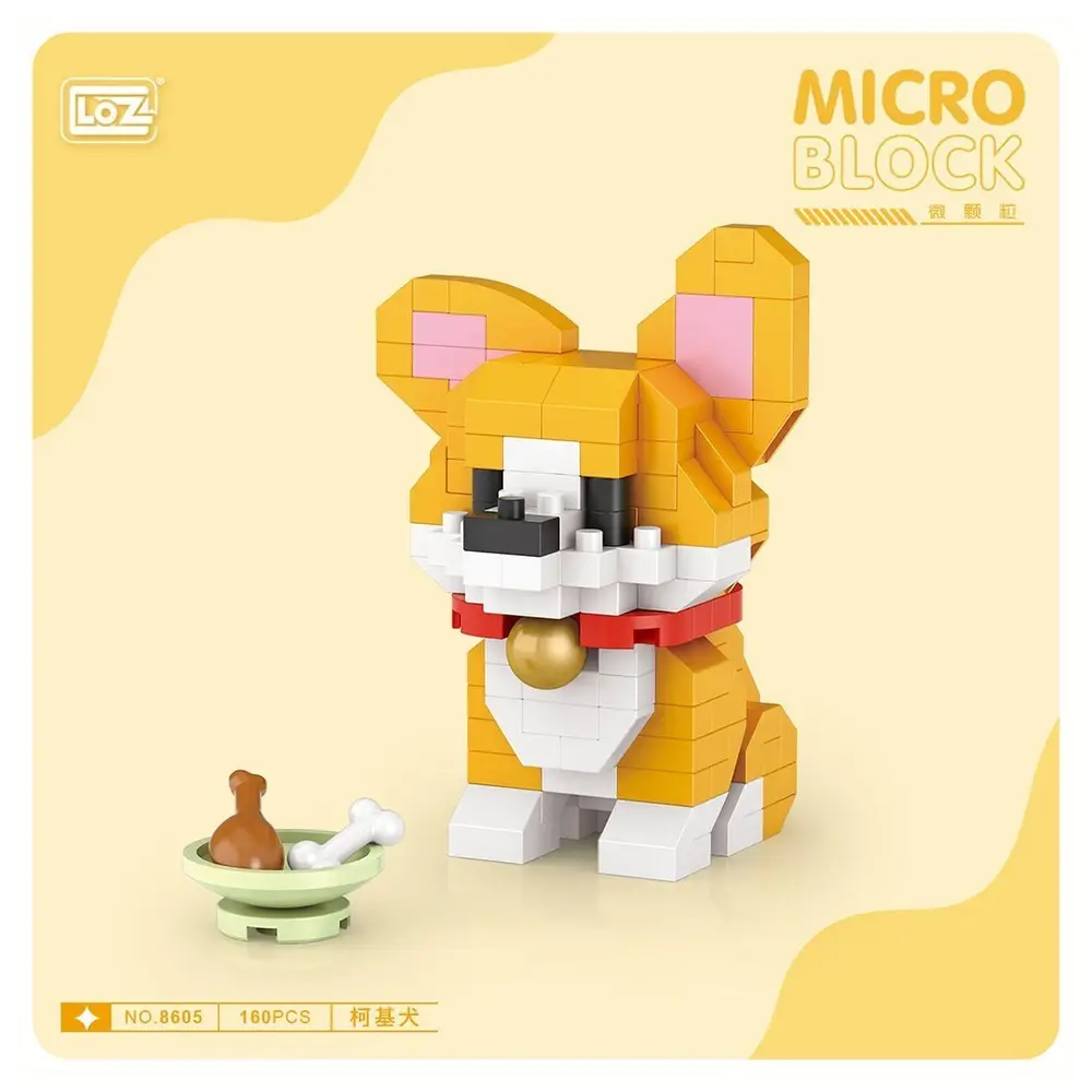LZ8605 LOZ Köpek Blok Seti Mini Poşet -Vagon life 3