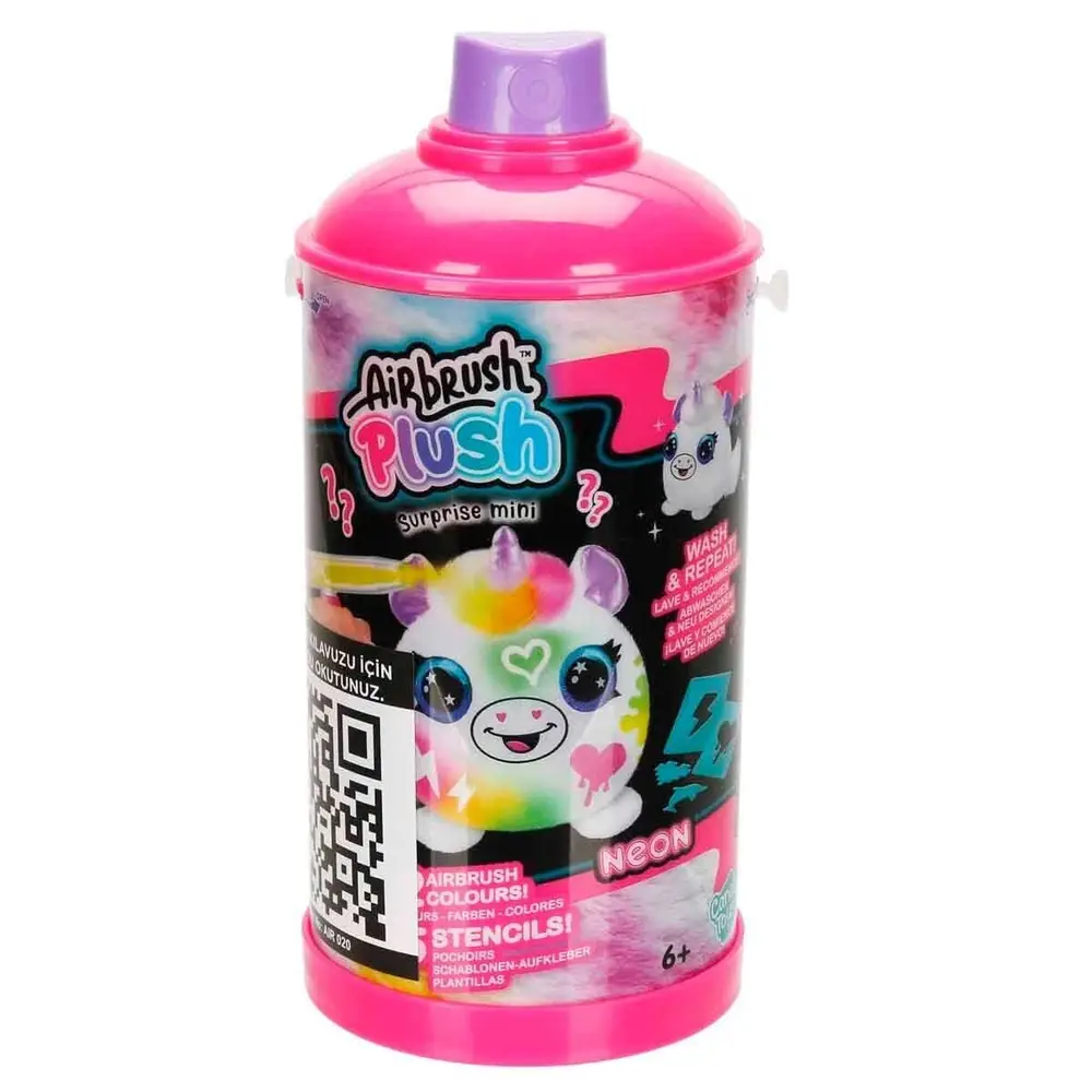 45521 SUN-CNL-HOBİ SET AIRBRUSH PLUSYSTERY MINI PLUSH NEON SERIES 2 6