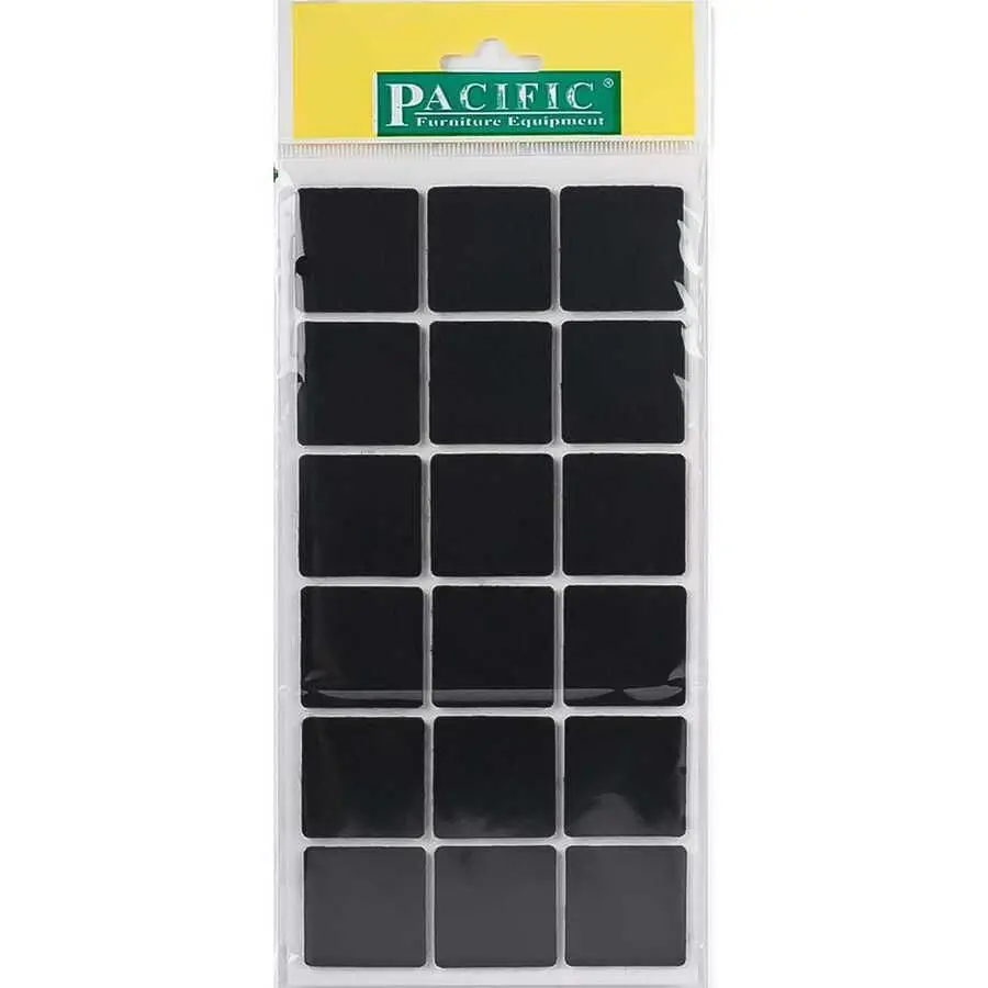 Pacific 6035 BL Yapışkanlı Keçe 35 mm X 35 mm Siyah