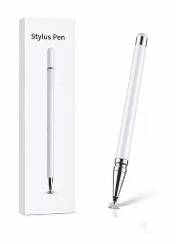 Vivo Y53S Uyumlu Dokunmatik Stylus Kalem Disk Uçlu Hassas Beyaz Tablet Telefon Çizim Kalemi