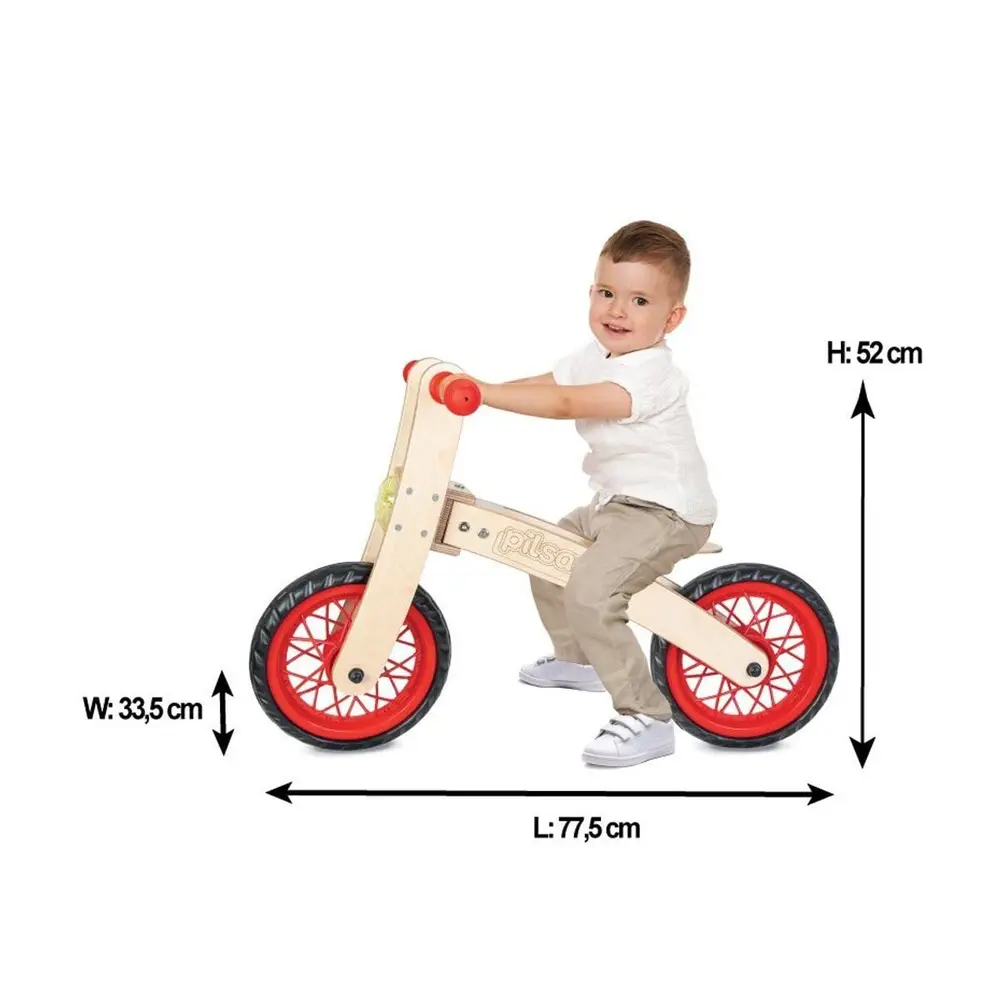 02 001 Pilsan Free Cycle - Ahşap Bisiklet Pedalsız / +24 ay 2