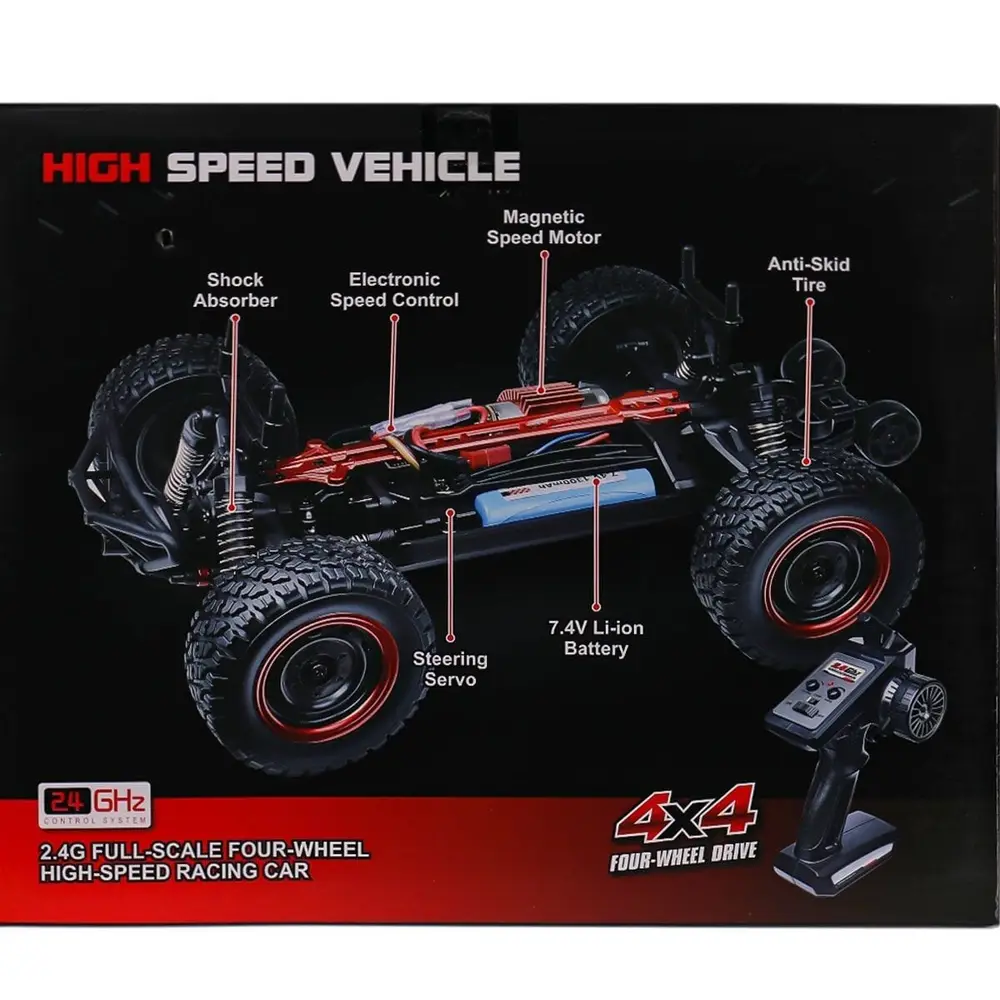 SCY-16106PRC Kumandalı Elektrikli Arazi Aracı 1:16 -Gepett 4