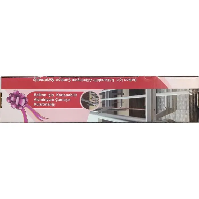 Koral Katlanabilir Balkon Çamaşır Kurutma Askılığı 2