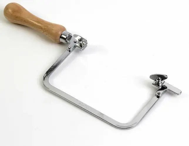 Sabit Kıl Testere Kolu - Ahşap Sap 13,5cm