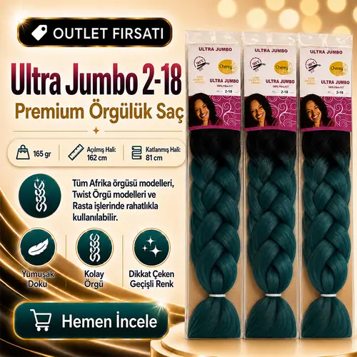 3 Paket / Afrika Örgüsü Ve Rasta İçin Sen Ombreli 2/18