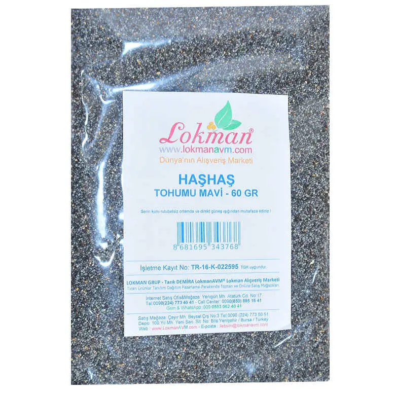 Haşhaş u Tane Doğal Mi 60 Gr Paket 3