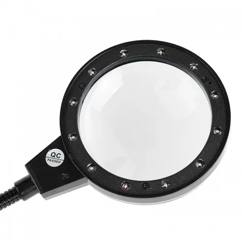 12 Led Clipsli Işıklı Büyüteç Işıklı Masa Lambası Çalışma Lambası 3