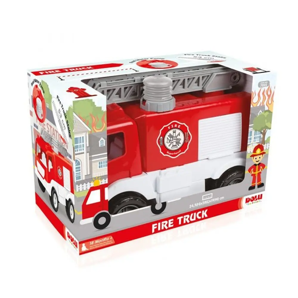 7022 İTFAİYE KAMYONU PENCELİ KUTUDA 38 CM