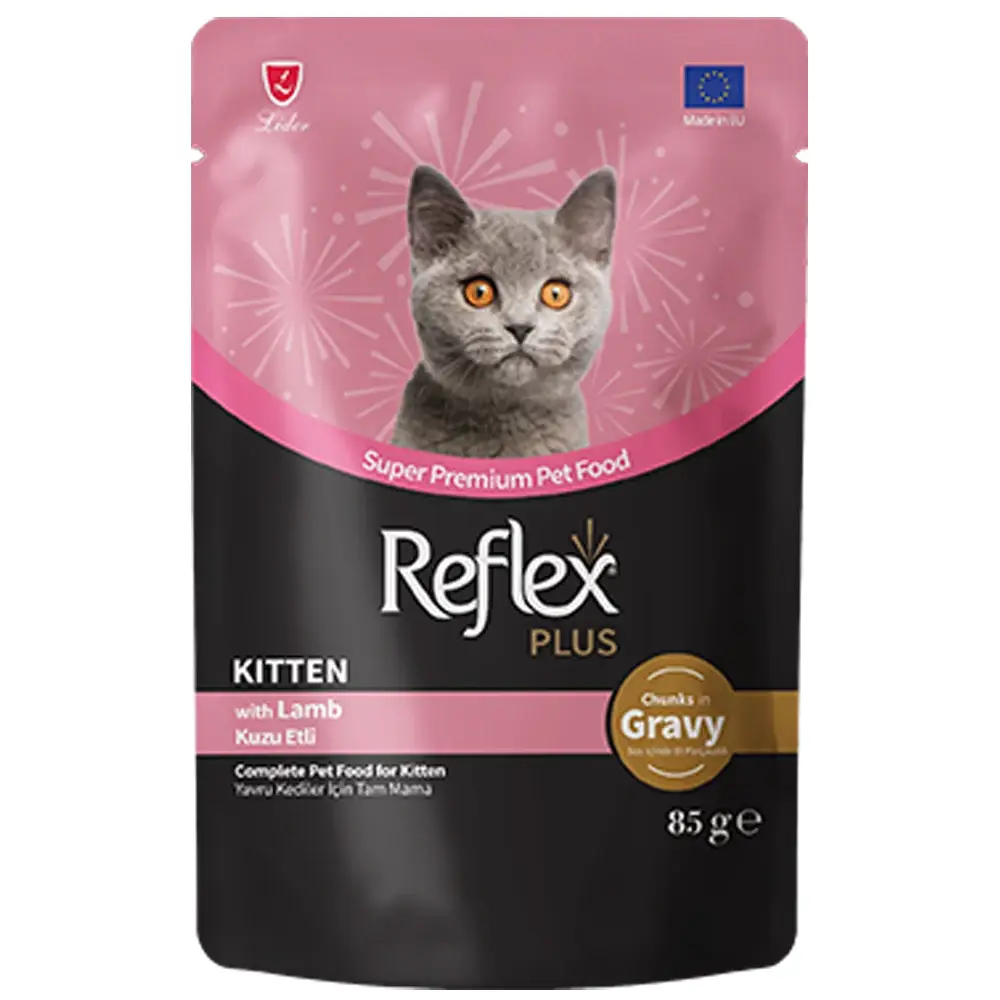 Reflex Plus Sos İçinde Parça Kuzu Etli Yru Kedi Konservesi 85gr