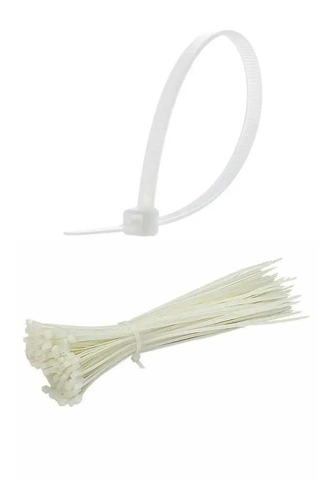 50 Adet Plastik Cırt Kelepçe Kablo Bağı Kablo Düzenleyici-4.8 X 380 MM 2