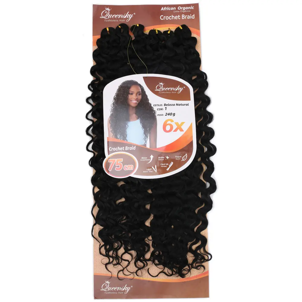 QueenSky Afro Daası / 75cm / 240gr / Siyah 2