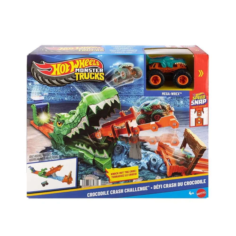 JJN45 Hot Wheels Trucks Timsahı Devir Oyun Seti 6