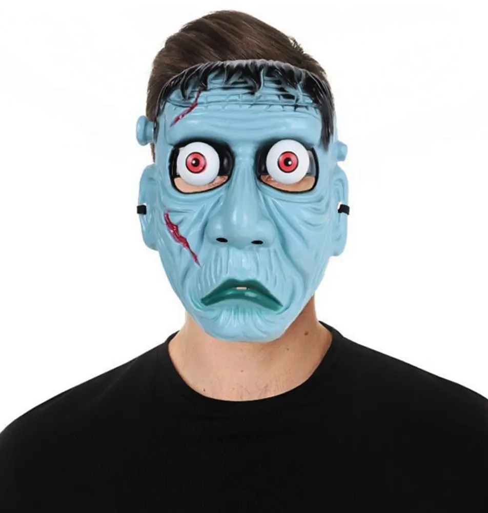 Frankenstein Temalı Sallanan Oynar Gözlü Maske 4