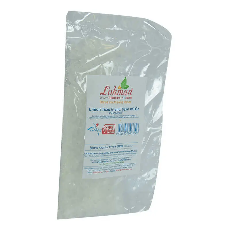 Limon Tuzu Granül Çakıl 100 Gr Paket 4