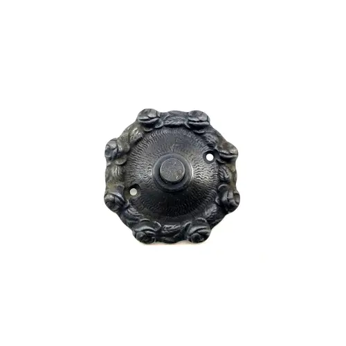 Antika Tarz Dekoratif Pirinç lü Kapı Zili - 75mm, Oksit