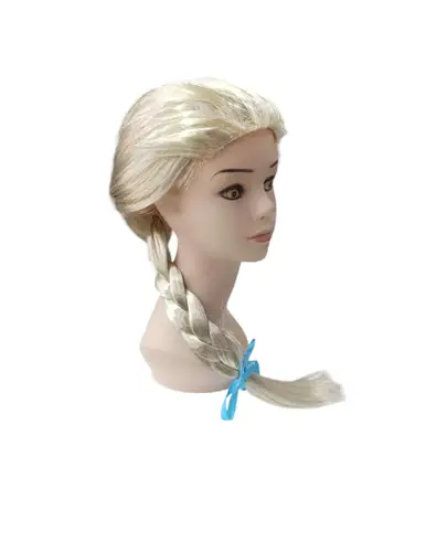 Platin Altın Dore Renk Karlar Ülkesi Elsa Frozen Peruğu Çuk Boy