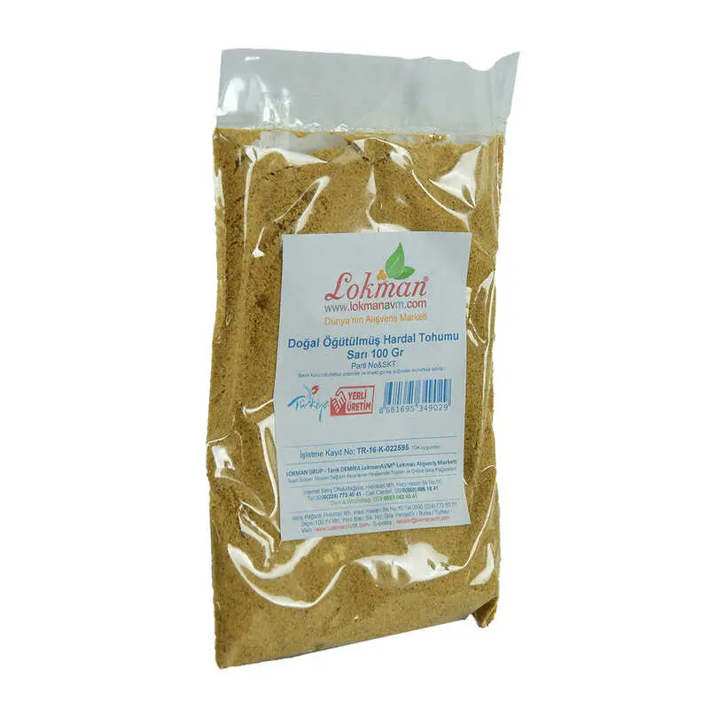 Hardal u Öğütülmüş Doğal Sarı 100 Gr Paket 4