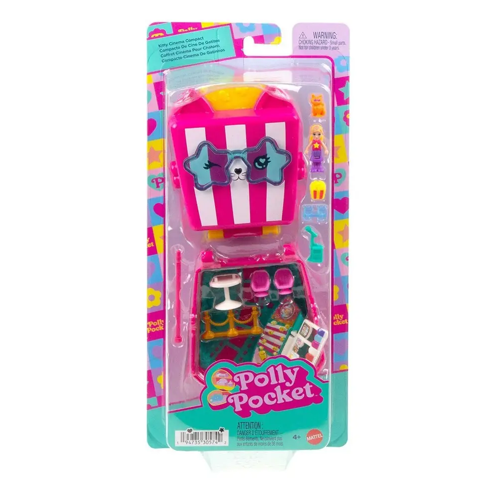 JFV01 Polly Pket Kedicik Sineması Mini Oyun Seti 6