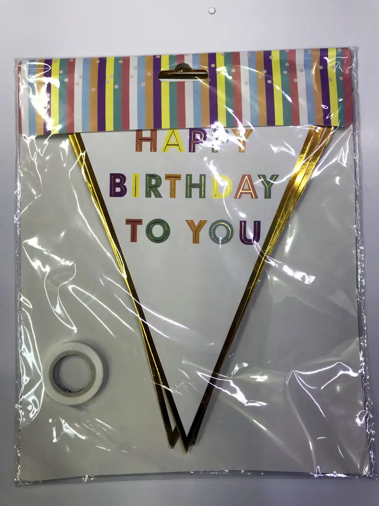Happy Birthday To You Flama Bayrak Süs 3