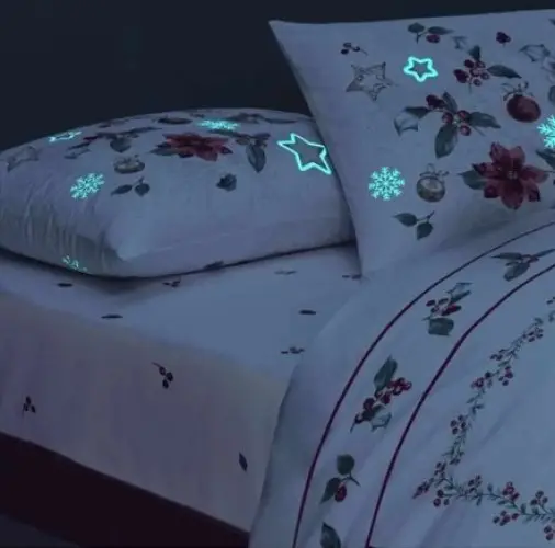 Glow Parlayan Çift Kişilik Nevresim Takımı Charm Kırmızı 5