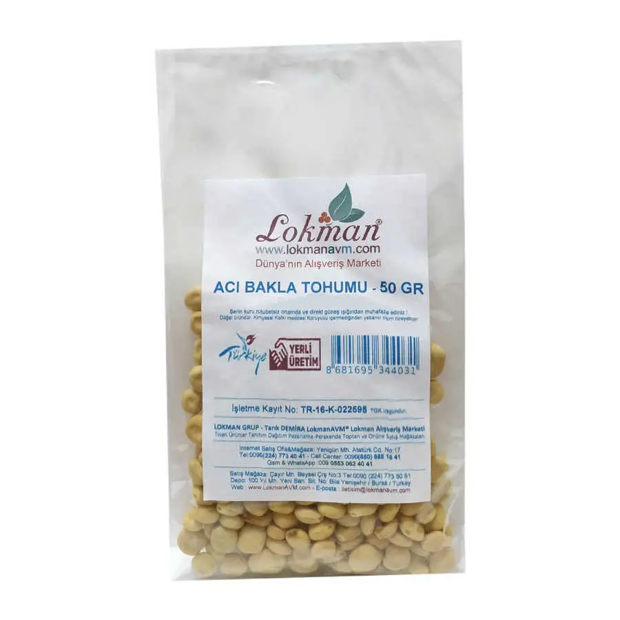 Acı Bakla u Yahudi Baklası Doğal 50 Gr Paket 3