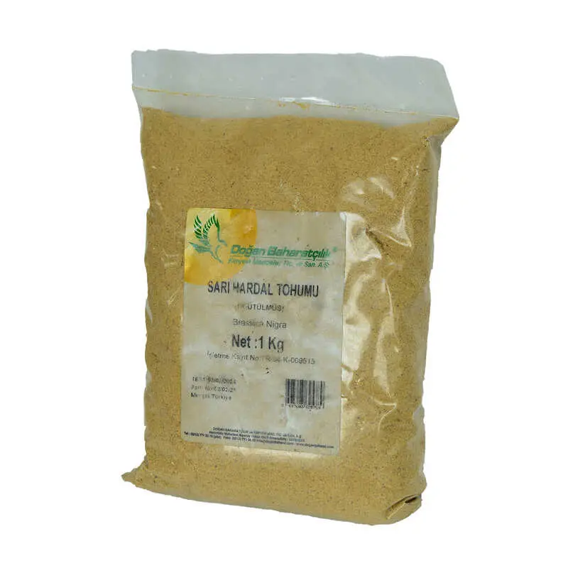 Hardal u Öğütülmüş Doğal Sarı 1000 Gr Paket 4