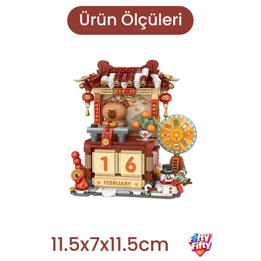 LZ4813 LOZ YENİ YIL TAKVİMİ 631 PARÇA BLK 2