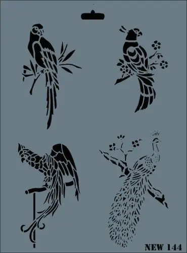 Rich New Seri N-144 Stencil 35x25 cm