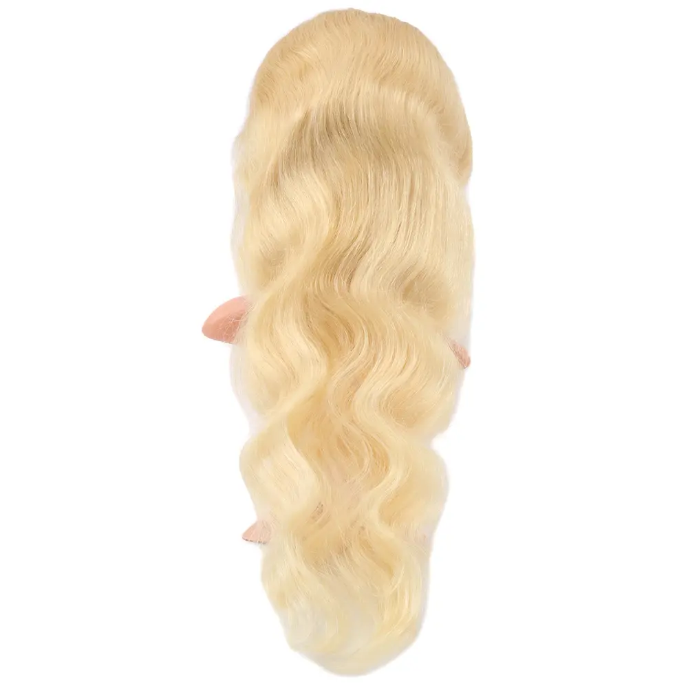 Gerçek Front Lace Daalı Platin Tül Peruk / 75/80cm 4