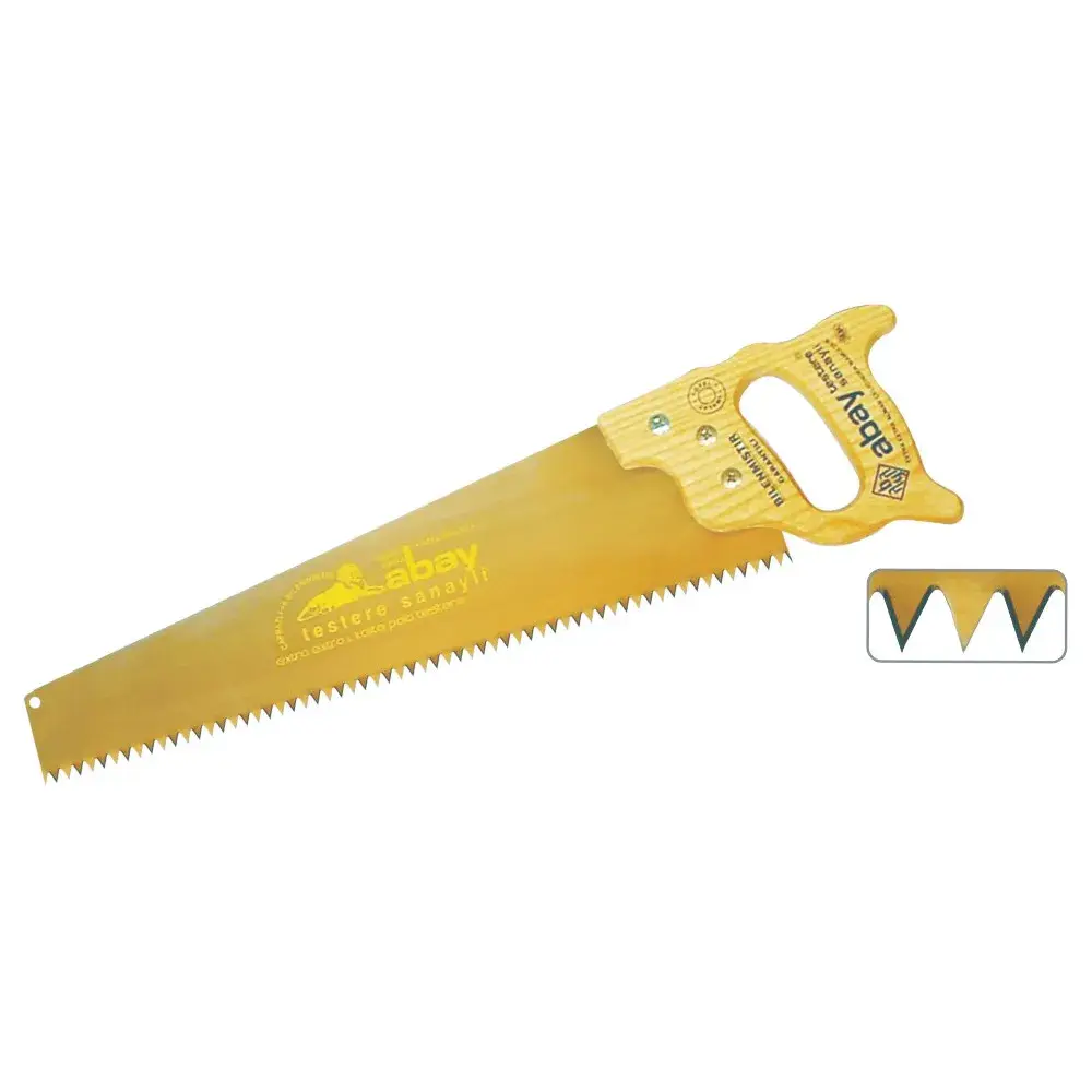 Abay Sarı Çelik Testere 50 cm - Ahşap Sap