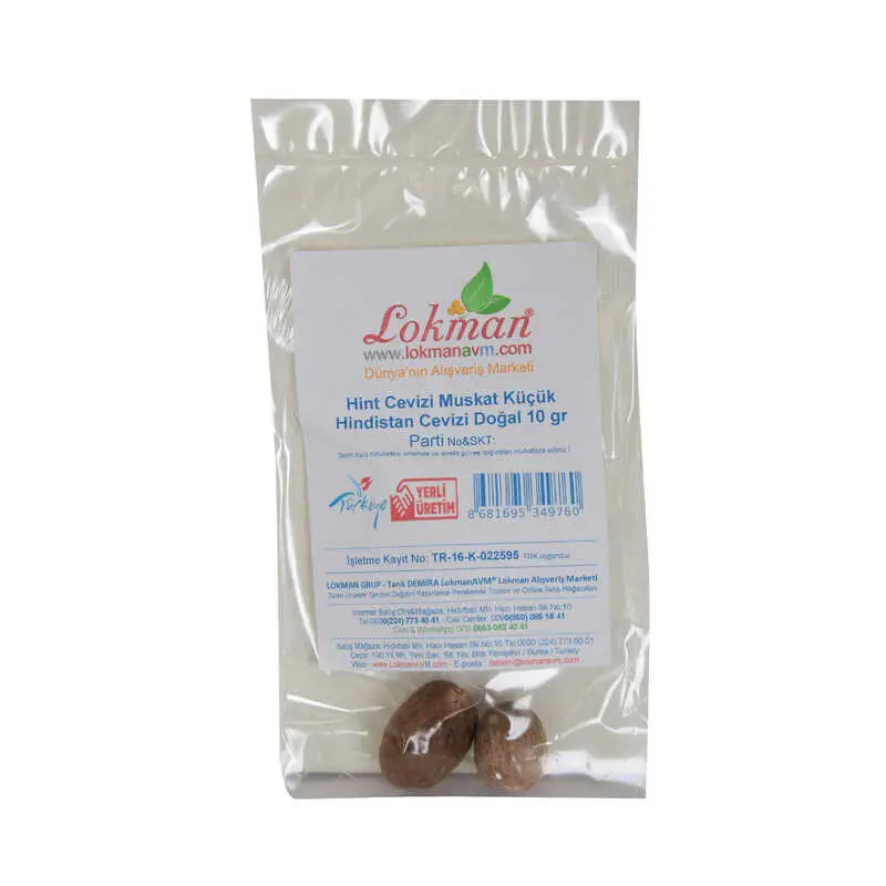 Hint Cevizi Muskat Küçük Hindistan Cevizi Doğal 10 gr Paket 3