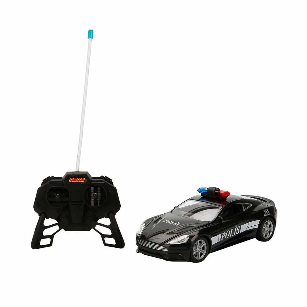 20357 Uzaktan Kumandalı Suncon Işıklı Polis Arabası 21 cm 5