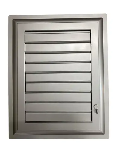 Plastik Menfez 35X55 Gümüş Banyo WC Halandırma