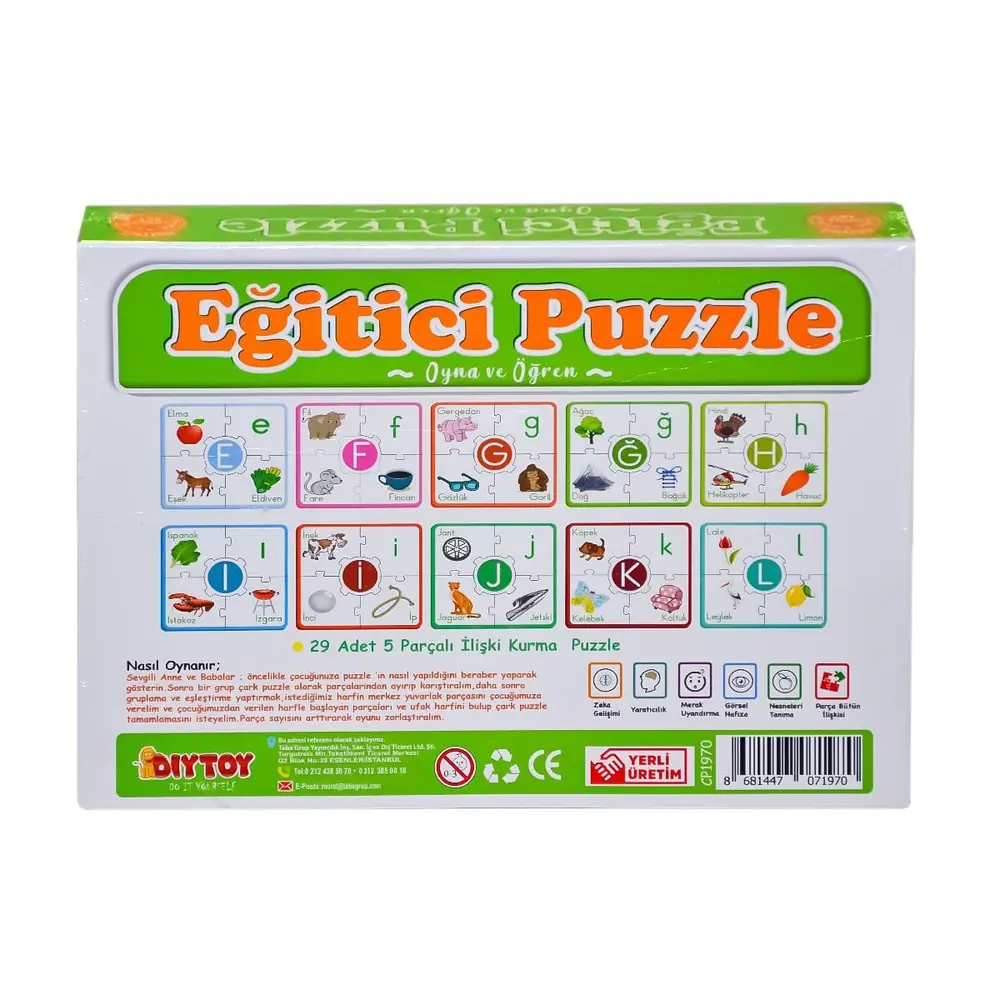 7197 ÇARK PUZZLE ALFABE 2